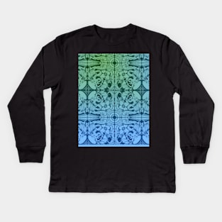 wicked awesome bic pen doodle-tiled :) Kids Long Sleeve T-Shirt